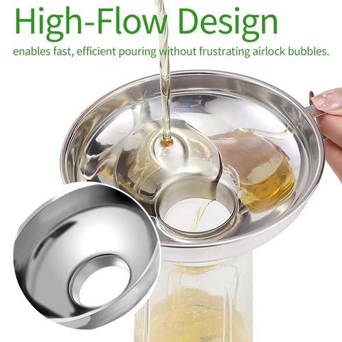 Stainless steel canning funnel - stainless,
